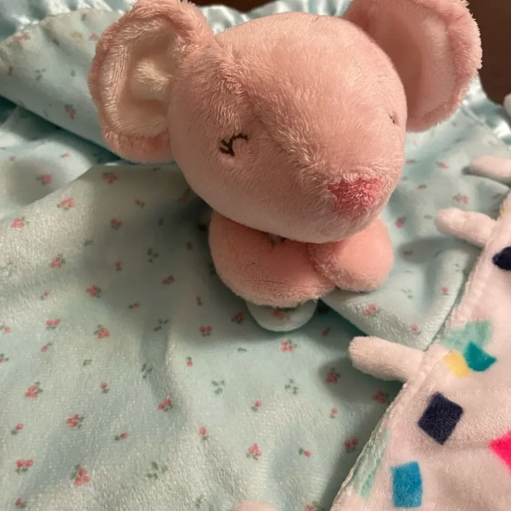 Carters Satin Mouse Lovey Oh Joy Swan Lovey